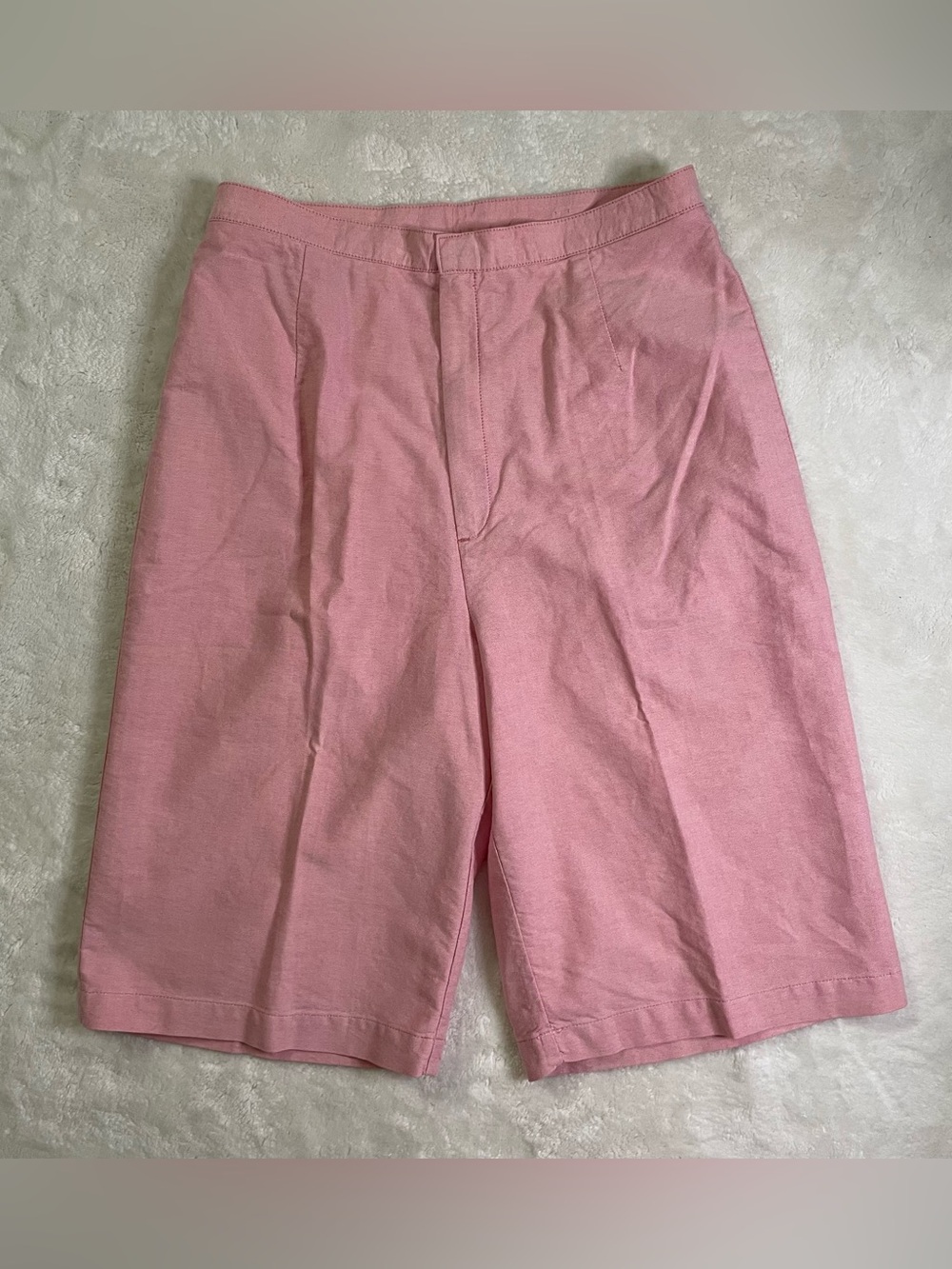 Lands’ End Pink Cotton Knee Length Shorts size 6